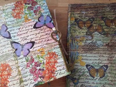 USING NAPKINS FOR JUNK JOURNAL COVERS