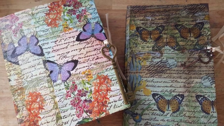 USING NAPKINS FOR JUNK JOURNAL COVERS