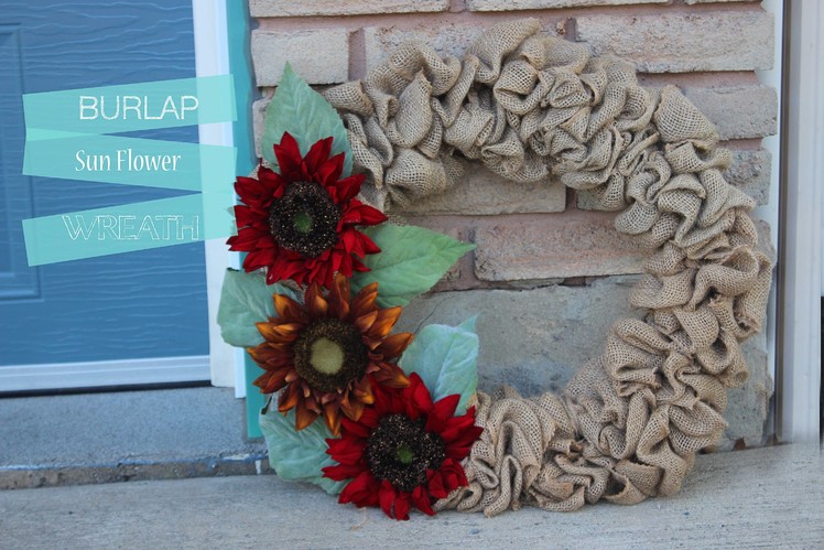 Watch me!! make a Autumn Burlap Wreath