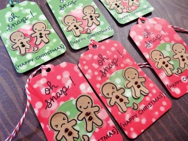12 Days of Christmas Tags 2016 | Day 7 of 12 | Lawn Fawn Oh Snap!