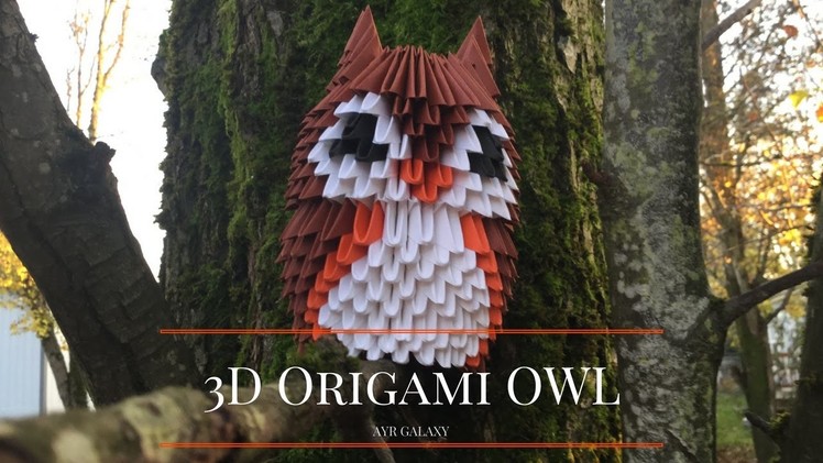 3D Modular Origami Owl
