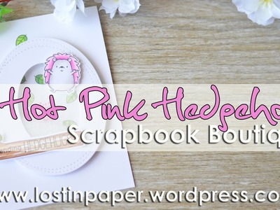 A Hot Pink MFT Hedgehog for Scrapbook Boutique!