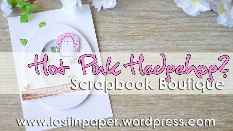 A Hot Pink MFT Hedgehog for Scrapbook Boutique!