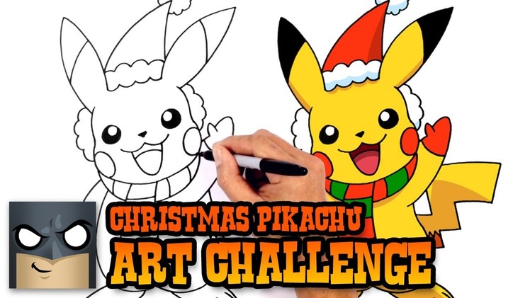 ART CHALLENGE!!! Christmas Pikachu Video