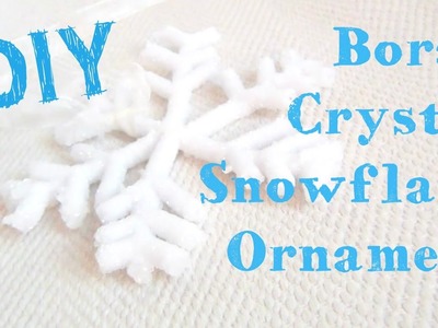 Borax Crystal Snowflake Ornament ♥ 12 DIYs of Christmas