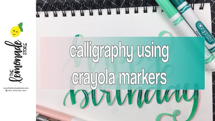 Calligraphy with Crayolas - How to Blend Colors for an Ombre Effect