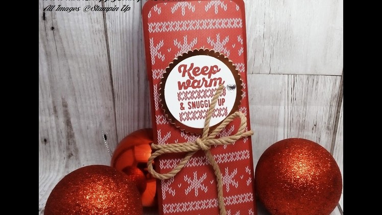 Cute Christmas Pouch for a Latte Sachet using Stampin Up products