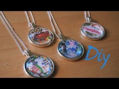 DIY Disney Park Map Necklace!!