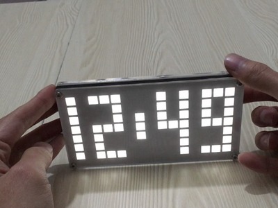 DIY DS3231 Touch Key Control Brightness Adjustable Big Size Dot Matrix Alarm Clock Kit