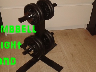 DIY Dumbbell weight stand