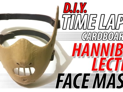 DIY Hannibal Lecter Cardboard Face Mask "GREAT" Full Time lapse