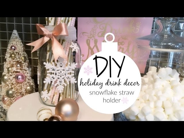 DIY Straw Holder for Holiday Drink Station