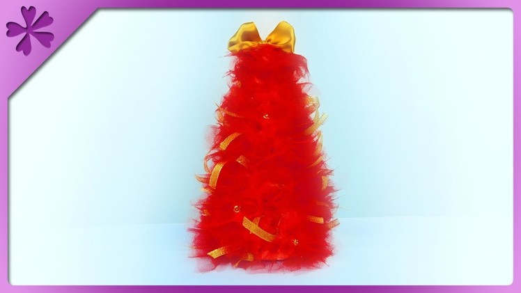 DIY Tulle Christmas tree (ENG Subtitles) - Speed up #293