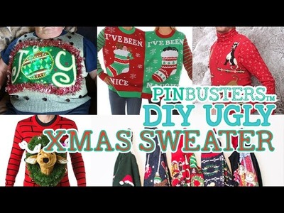 DIY Ugly Christmas Sweater. MAKE YOUR OWN UGLY SWEATER!