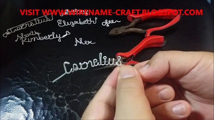 DIY Wire Name Video ** How to make Cornelius Wire Name Jewelry by Cornelius**’