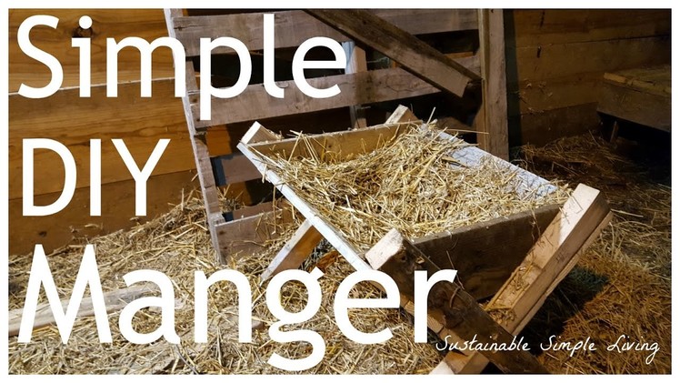 Easy DIY Manger - Great for nativity scenes