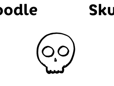 Easy Doodle - Skull - Halloween - Step by Step Draw