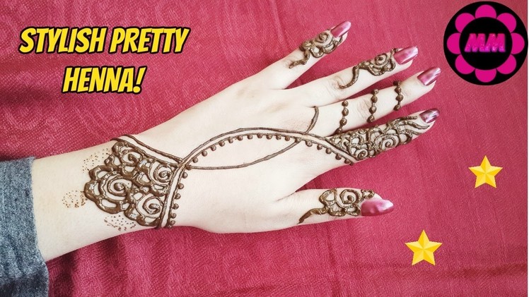 Easy Henna DIY - Simple and Stylish Mehendi Design - Quick and Beautiful Mehendi for Beginners