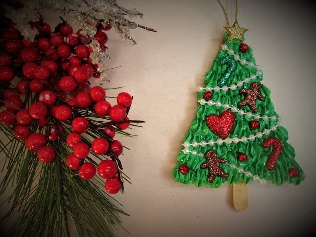 Faux Frosted Christmas Tree Ornaments ~ Featuring Miriam Joy