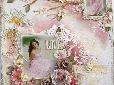 Gabrielle's 'Love' layout for Scrapbook Diaries