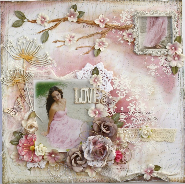 Gabrielle's 'Love' layout for Scrapbook Diaries