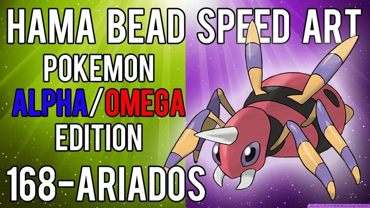 Hama Bead Speed Art | Pokemon | Alpha.Omega | Timelapse | 168 - Ariados