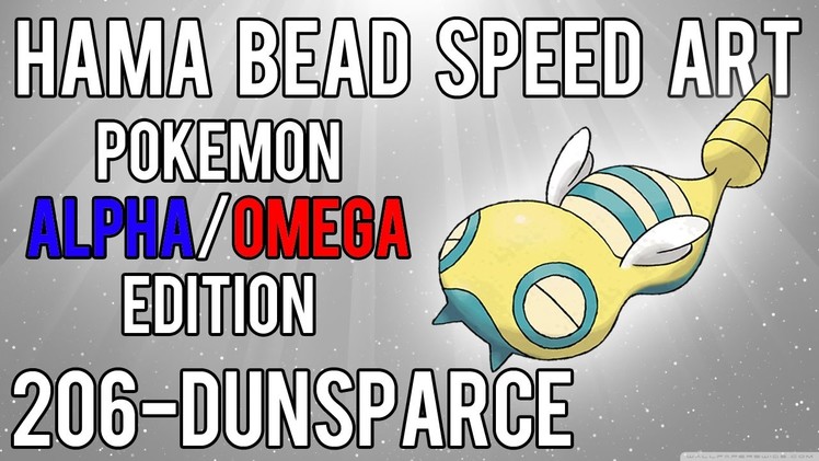 Hama Bead Speed Art | Pokemon | Alpha.Omega | Timelapse | 206 - Dunsparce
