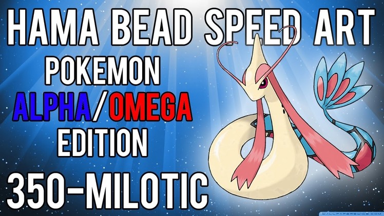 Hama Bead Speed Art | Pokemon | Alpha.Omega | Timelapse | 350 - Milotic