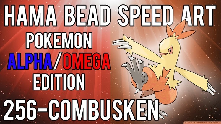 Hama Bead Speed Art | Pokemon | Alpha.Omega | Timelapse | 256 - Combusken