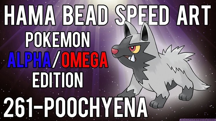 Hama Bead Speed Art | Pokemon | Alpha.Omega | Timelapse | 261 - Poochyena
