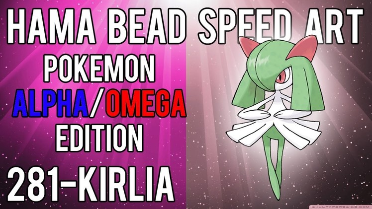 Hama Bead Speed Art | Pokemon | Alpha.Omega | Timelapse | 281 - Kirlia