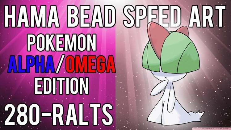 Hama Bead Speed Art | Pokemon | Alpha.Omega | Timelapse | 280 - Ralts