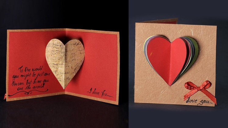 Happy Valentine's Day Card - Pop Up Heart Card Tutorial with Love Message