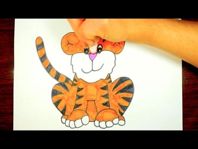 How To Draw A Tiger, Easy, Step By Step For Kids