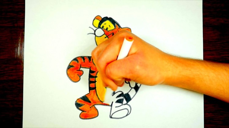 How To Draw Tigger (EASY)
