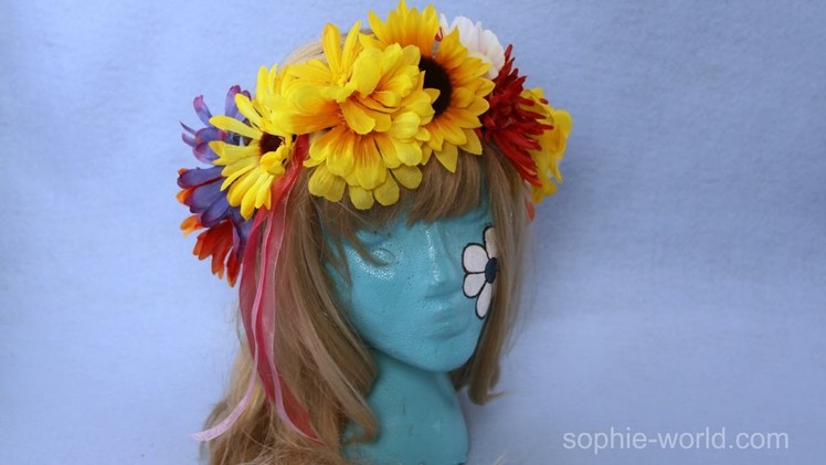 How to Make a Flower Headband from Silk Flowers | Sophie's World