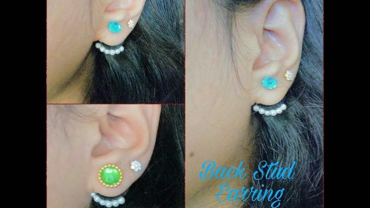 How To Make Back Stud Earring (Ear Cuff) At Home - Tutorial