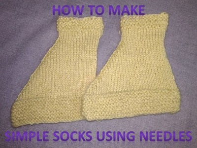 How to Make Easy Woolen Socks In Hindi
