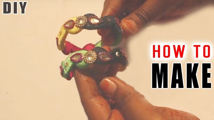 How to make kids bangles with silk thread free tutorials || latest thed bangle works