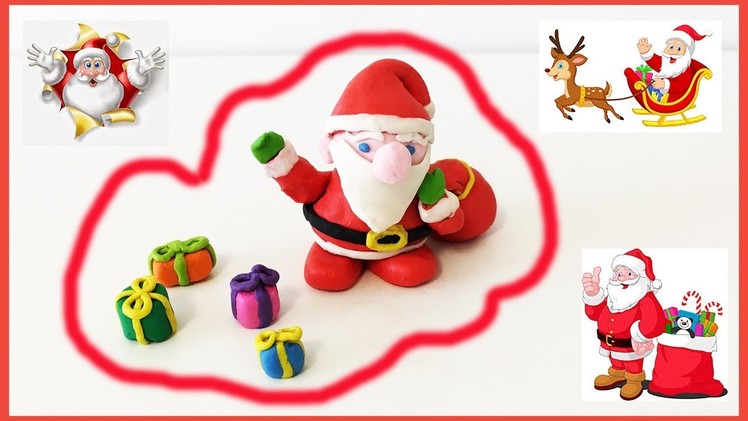 How To Make Santa Claus ????????????Out of Play-Doh. Clay! Happy Christmas ! !