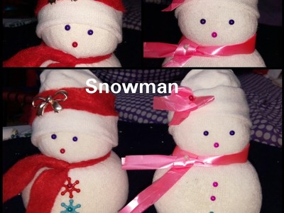 How to Make Snowman With  Socks (Christmas Specials )Easy & Simple Method at Home