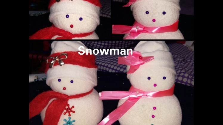 How to Make Snowman With  Socks (Christmas Specials )Easy & Simple Method at Home