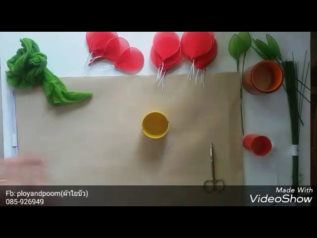 How to make stocking flowers ( rose) ployandpoom