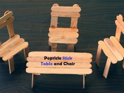 How to Make Table and Chair using the Popsicle Stick