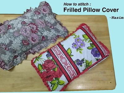 How to Stitch Frilled Pillow Cover?