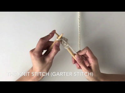 KNITTING FOR BEGINNERS: How to Knit the Garter Stitch