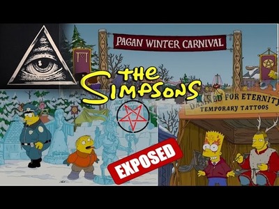 MUST SEE! The Simpsons illuminati Christmas OCCULT witchcraft Exposed!