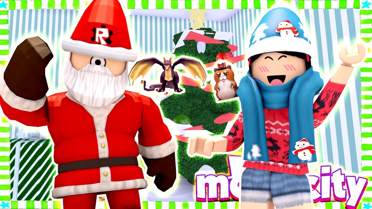 New Santa Neighbor In Town Roblox Meepcity Christmas Update Dollastic Plays - santa package roblox