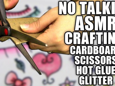 No Talking ASMR Crafting a Glitter Flower with a Paper Towel Tube