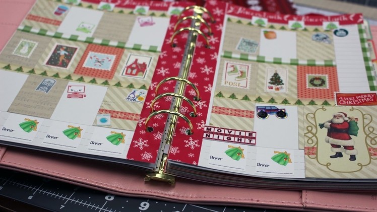 Plan With Me-Carpe Diem-Christmas Stamps Theme